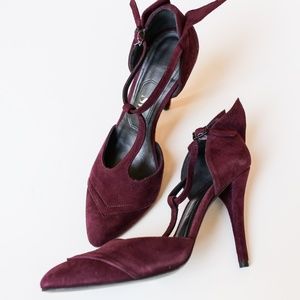 Stuart Weitzman SW1 Satin T-Strap Pump New